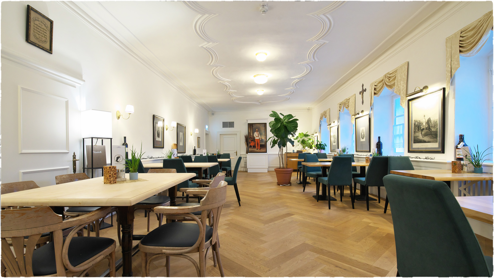 Das Restaurant im 1. Stock